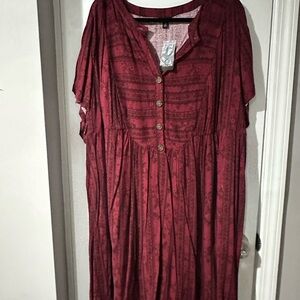 Torrid Red Midi Dress